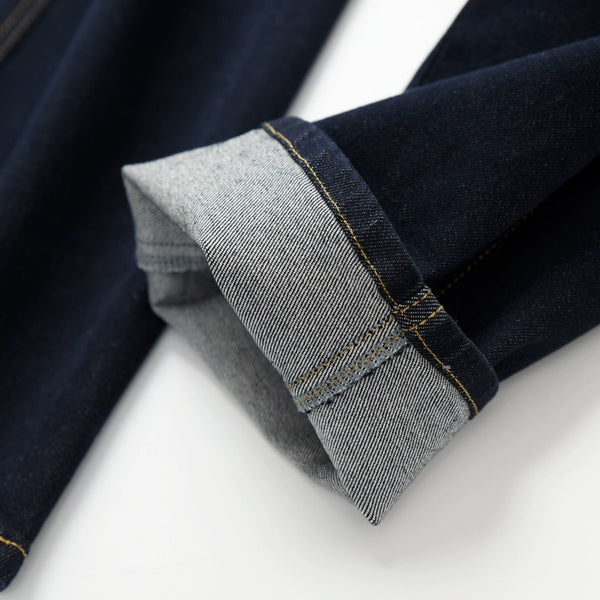 Washed Straight Slim Looking Spring and Autumn Women's Jeans