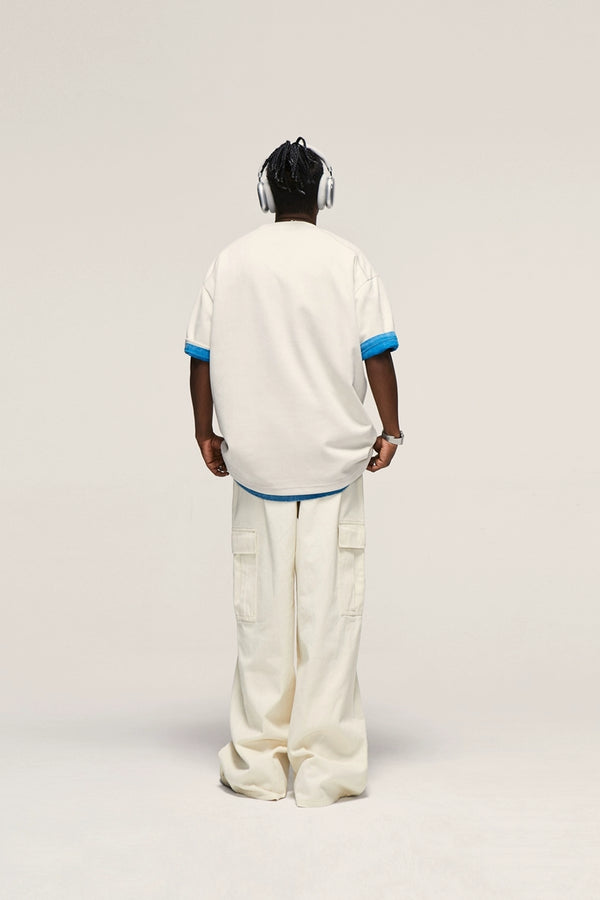 Japanese Style Retro Overalls Male 2024 Spring Street Tide Brand Loose Wide Leg Straight Pocket Casual Pants