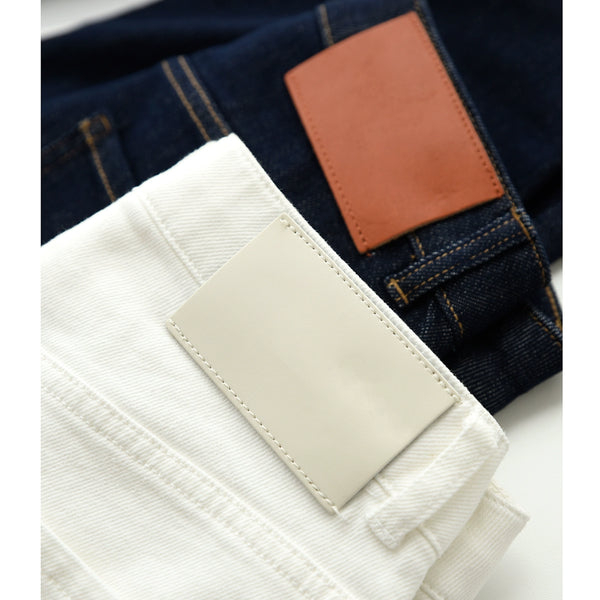 Washed Straight Slim Looking Spring and Autumn Women's Jeans