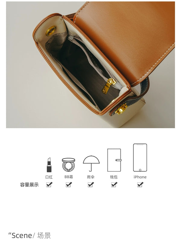 Bag Female Special-Interest Design Contrast Color Crossbody Phone Bag