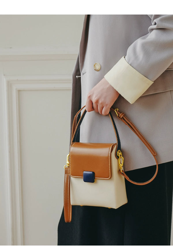 Bag Female Special-Interest Design Contrast Color Crossbody Phone Bag