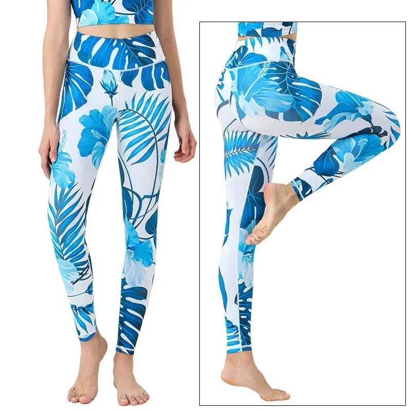 Women's Printed High-Waist Workout Leggings
