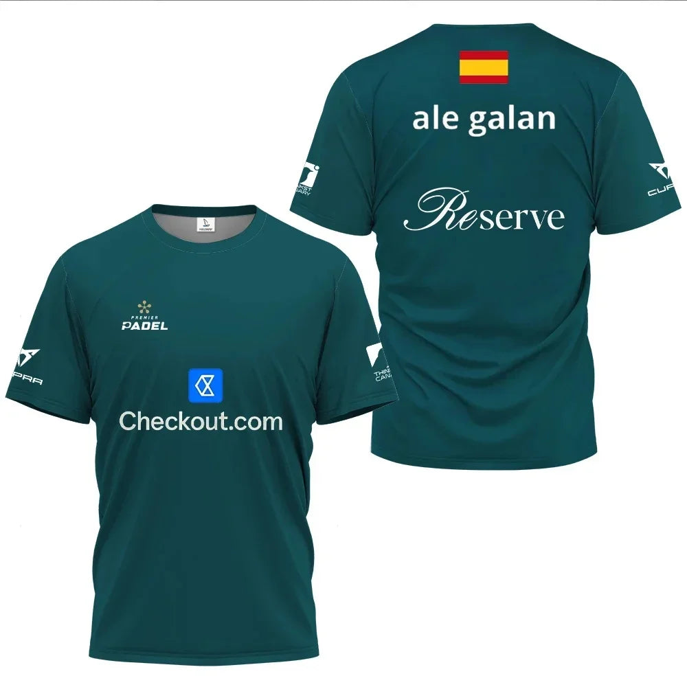 Padel Graphic Short Sleeve T-shirt For Sports Outfits