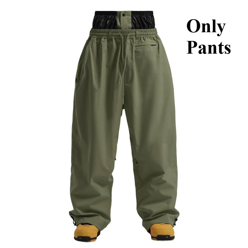 Full Length Loose Fit Ski and Snowboard Winter Pants
