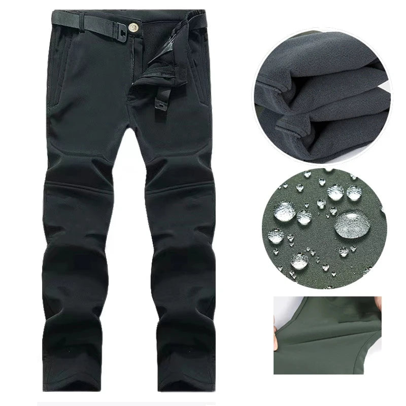 Outdoor Hooded Jacket and Trouser Clothing Set with Style Options