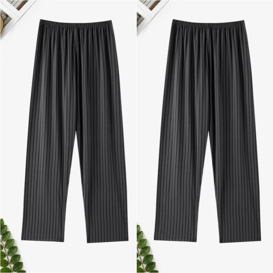 Men's Printed Elastic Waist Straight Leg Lounge Pajama Pants