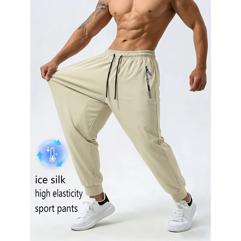 Men's Elastic Waist Casual Pants For Everyday Wear