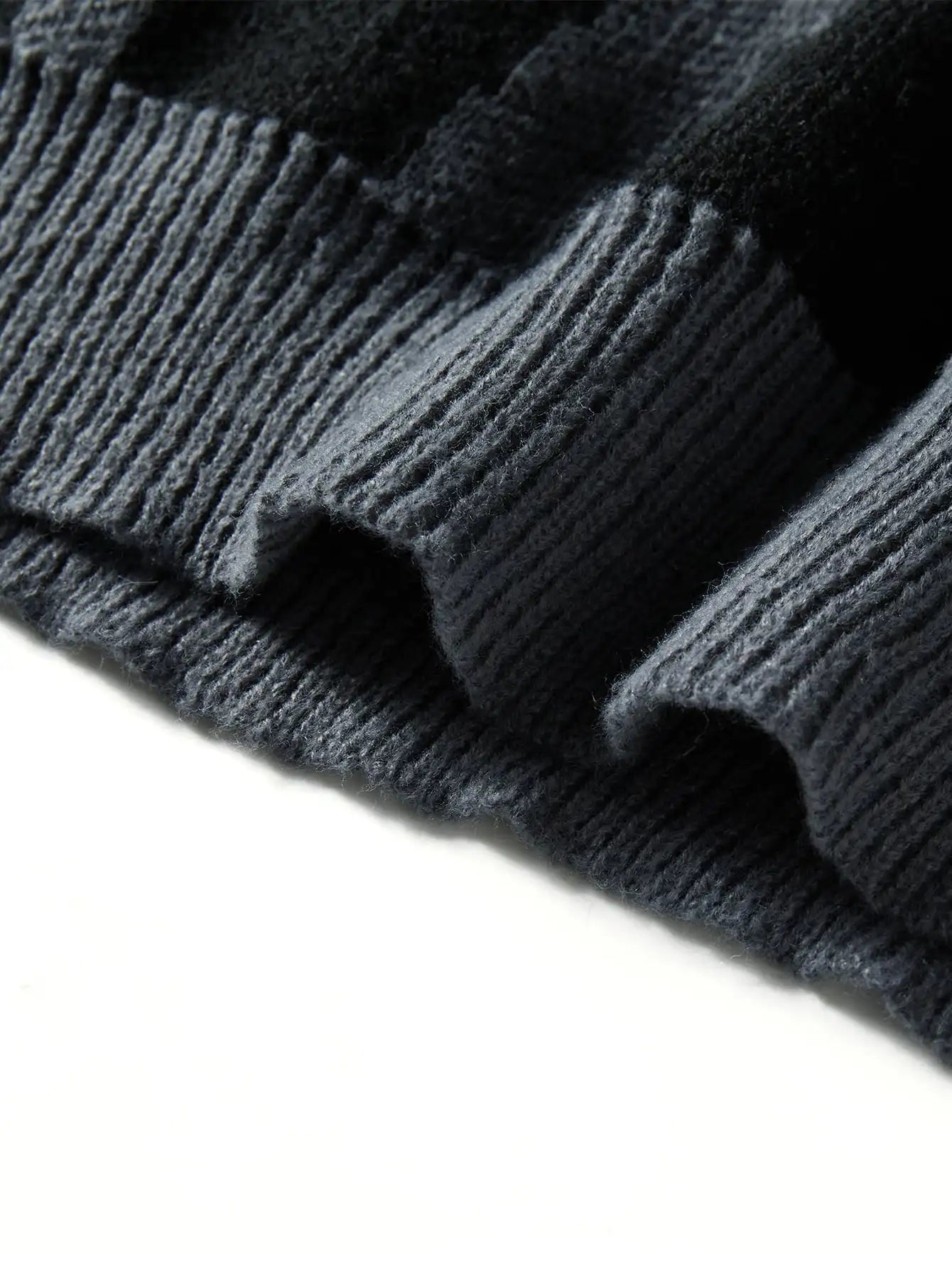 Men's Abstract Pattern Crew Neck Knit Sweater