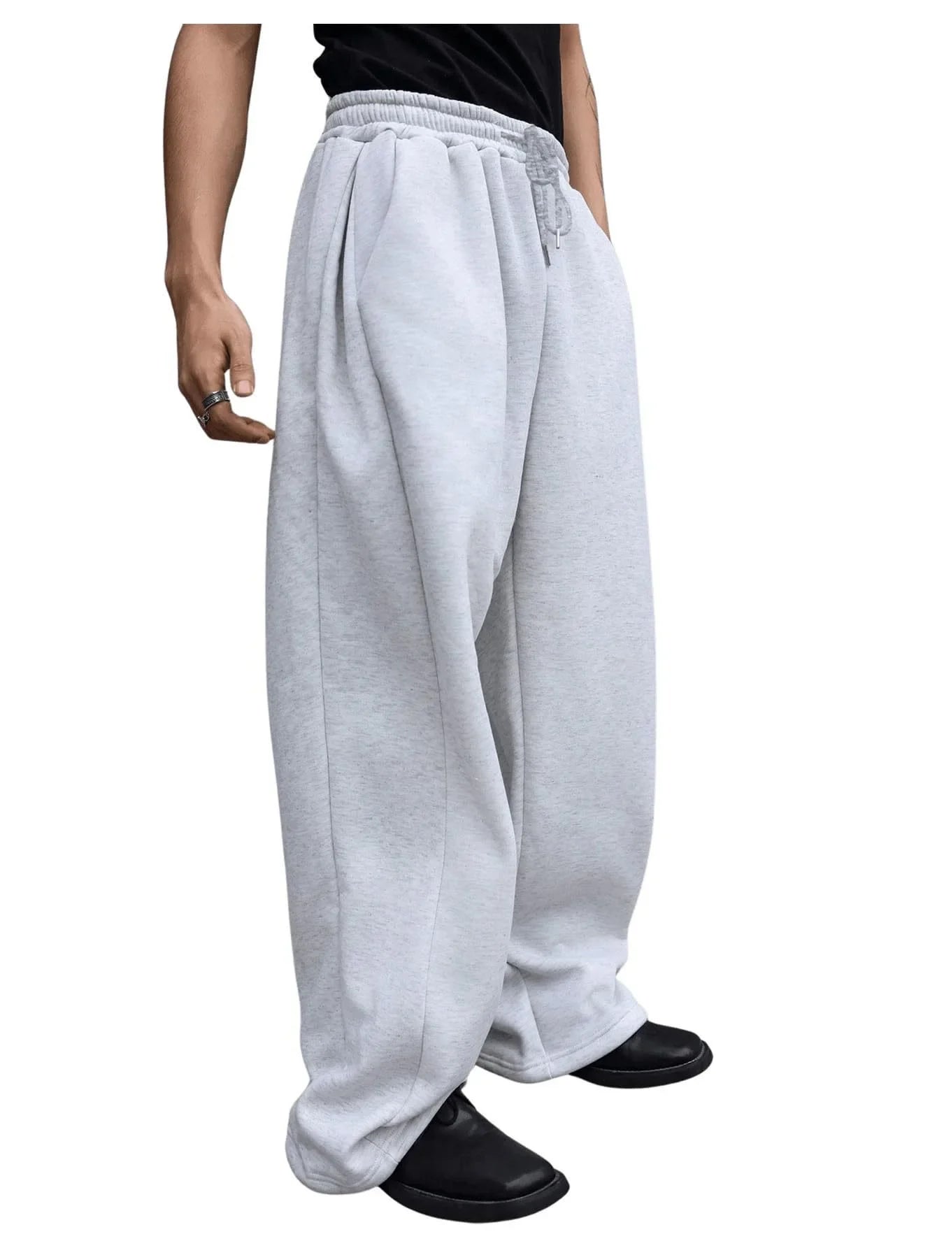 Full Length Loose Fit Casual Drawstring Running Jogger Pants