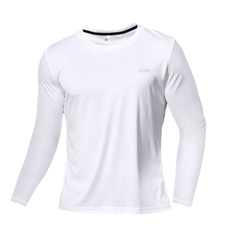 Men's Raglan Long Sleeve Crew Neck T-shirt For Workout Outfits