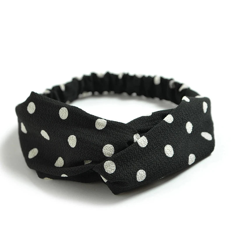 Floral Print Twist Front Elastic Headband for Everyday Hair Styling