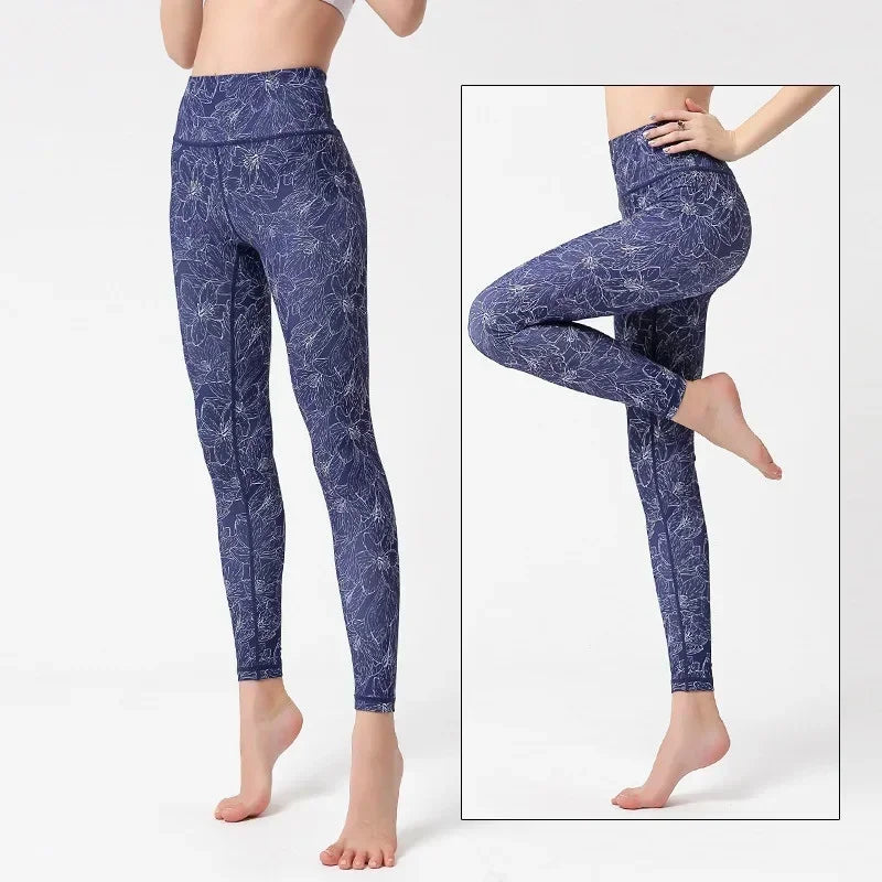 Women's Printed High-Waist Workout Leggings