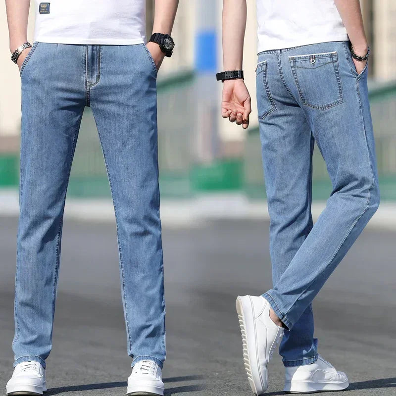 Men's Straight Leg Denim Jeans for Casual Everyday Wear