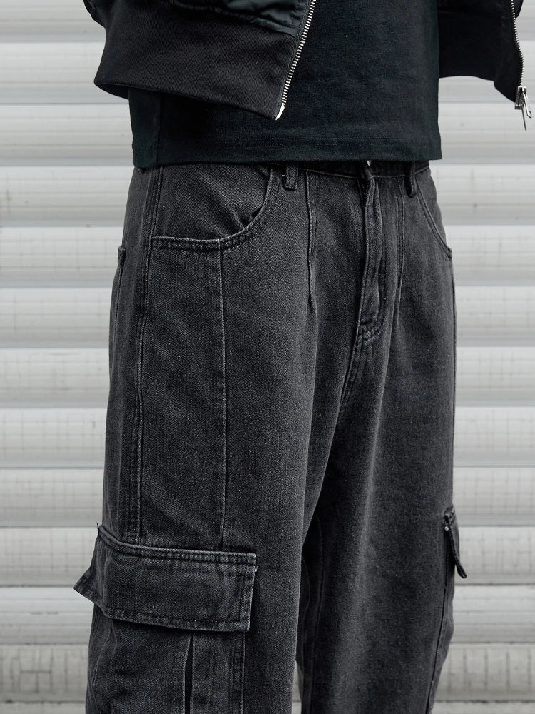 Men's Wide Leg Denim Jeans for Casual Everyday Wear