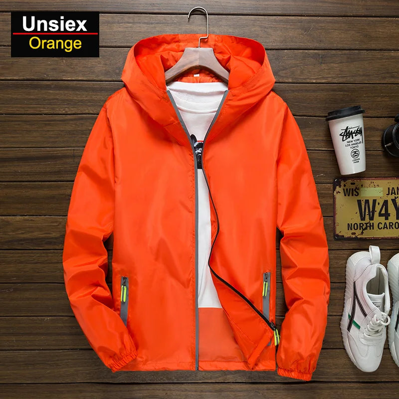 Unisex Breathable Reflective Hiking Jacket for Outdoor Wear