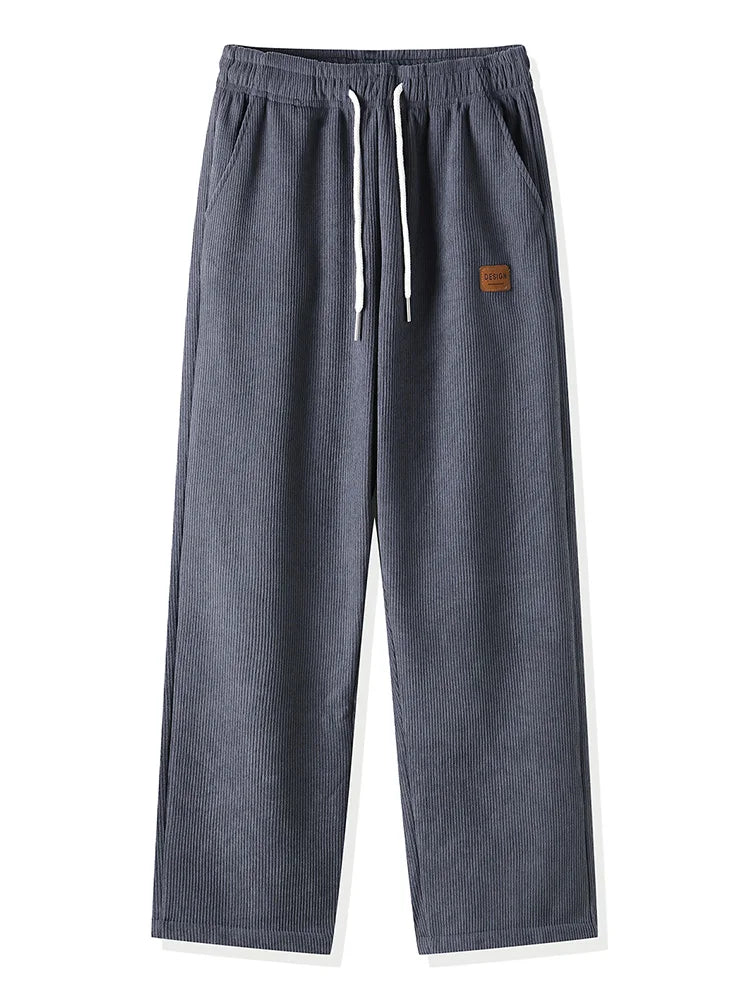 Men's Drawstring Waist Loose Fit Casual Pants For Everyday Wear