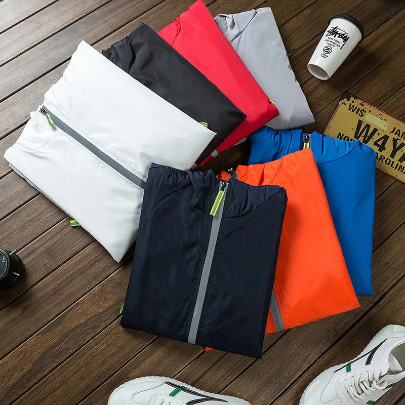 Unisex Breathable Reflective Hiking Jacket for Outdoor Wear