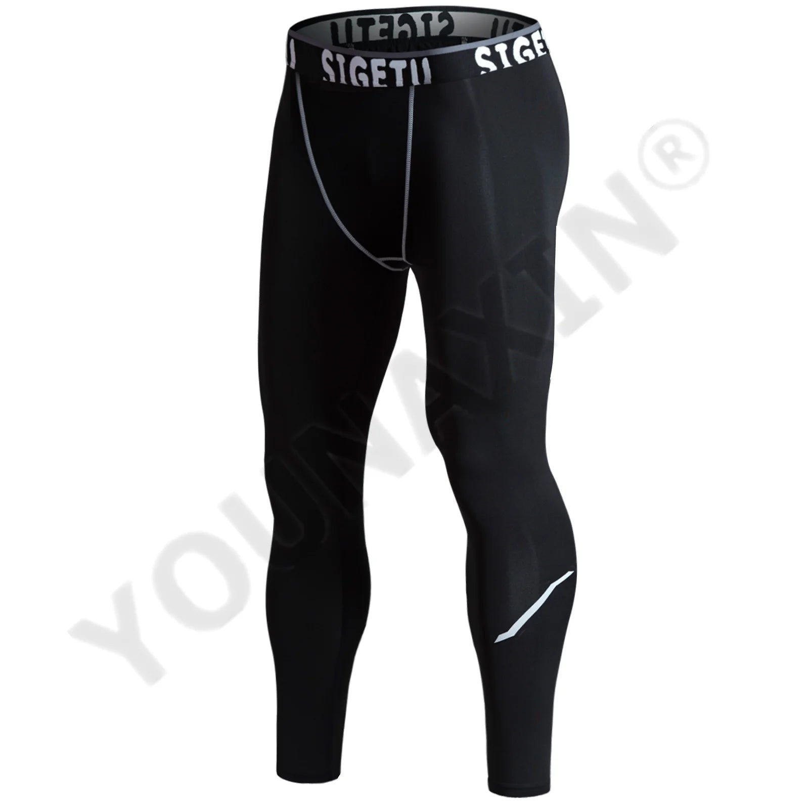 Men's Fitted Training Leggings for Gym and Running