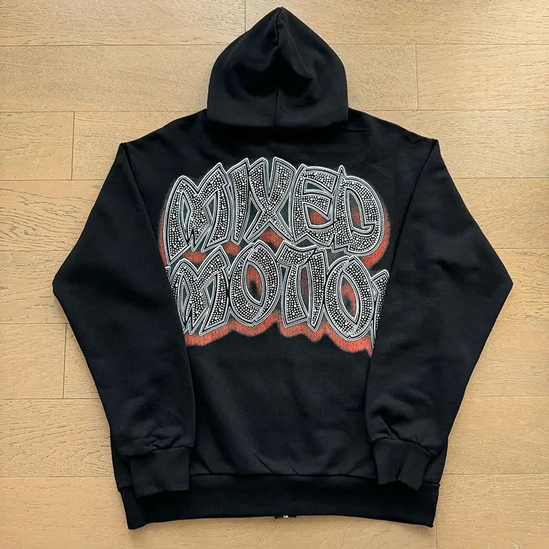 Unisex Graphic Hooded Pullover with Matching Pants Options