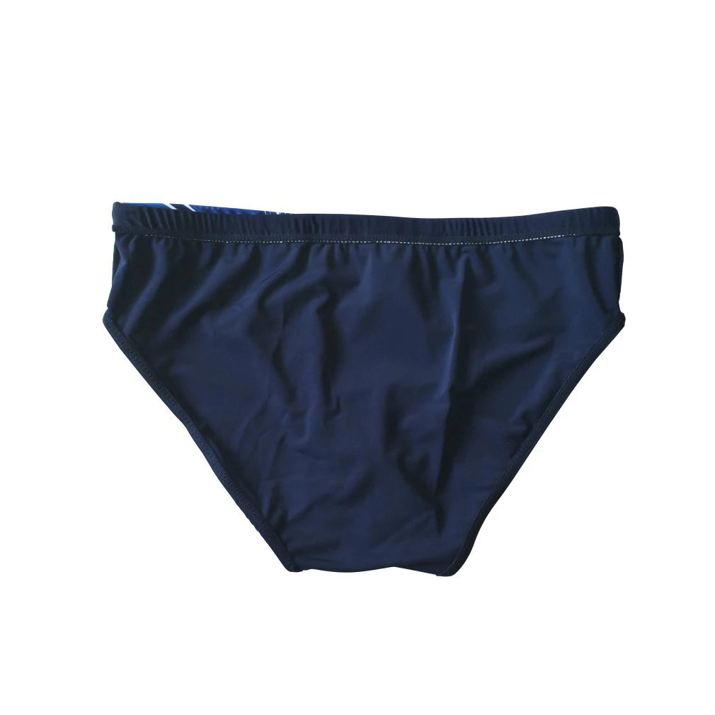 Men's Swimsuit Bottoms in Printed Low-Waist Swim Brief Style for Beach and Pool Wear
