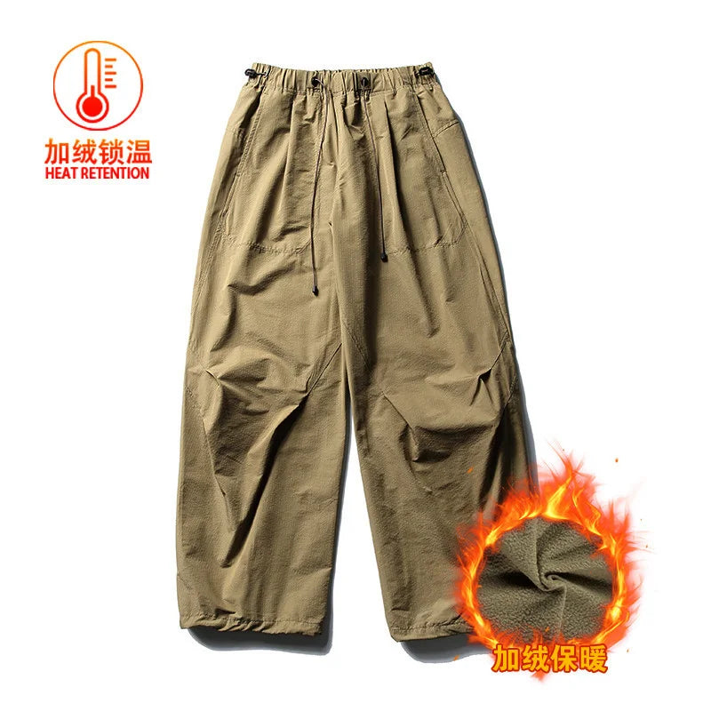 Men's Elastic Waist Loose Fit Casual Pants For Everyday Wear