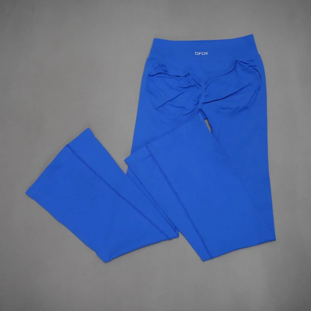 Women's Scrunch Flared Leggings For Workout Outfits And Layering