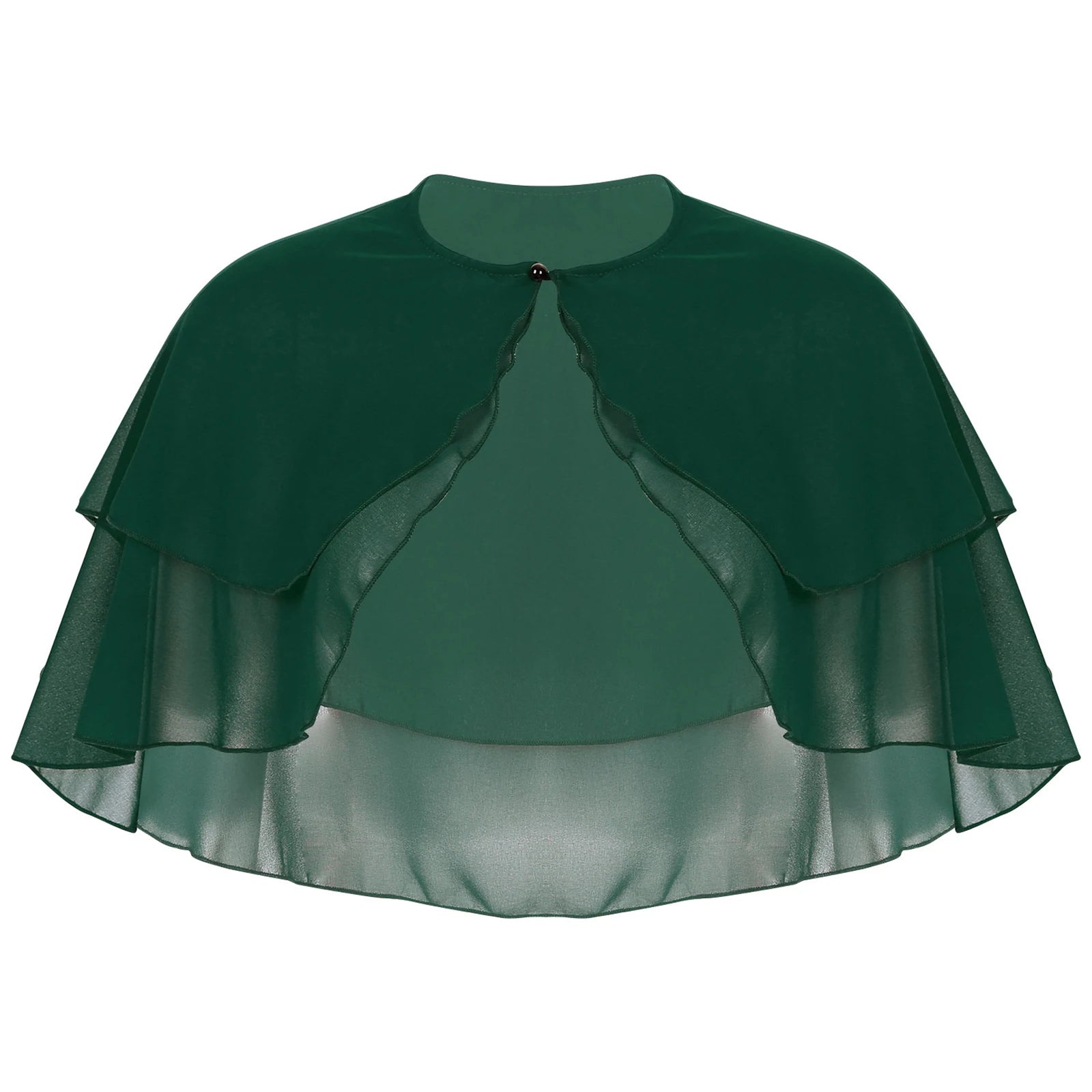 Layered Chiffon Capelet for Layering over Dresses and Tops