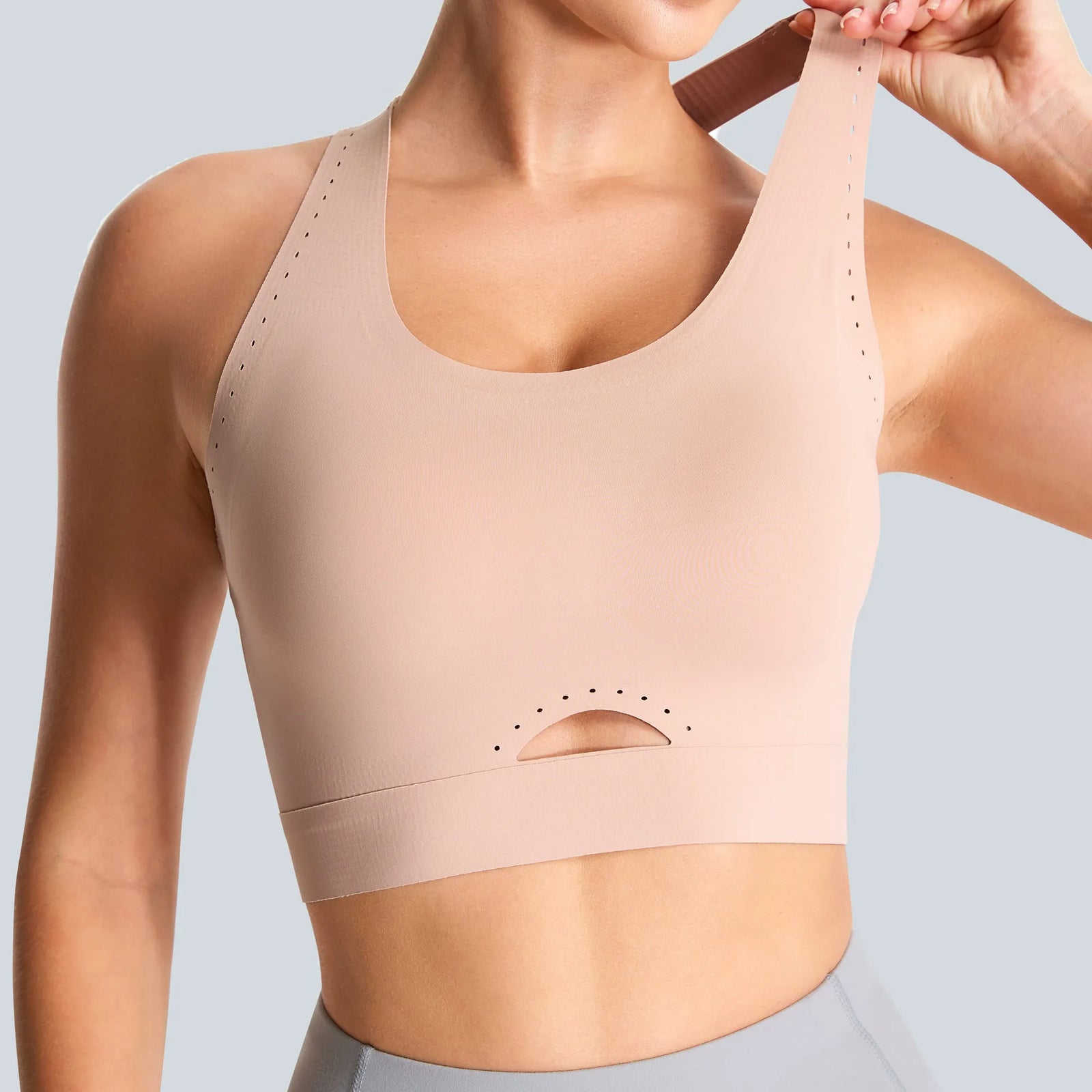 Women's Cross Back Cutout Sports Bra