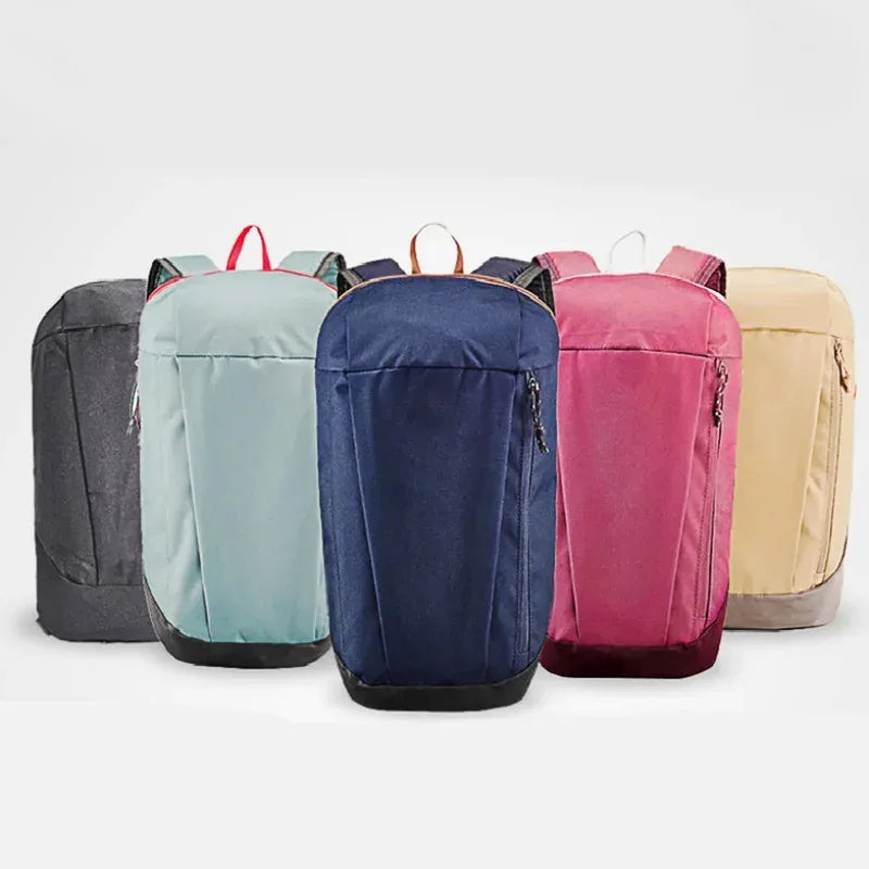 Compact Plain Backpack with Front Zipper Pocket and Twin Shoulder Straps