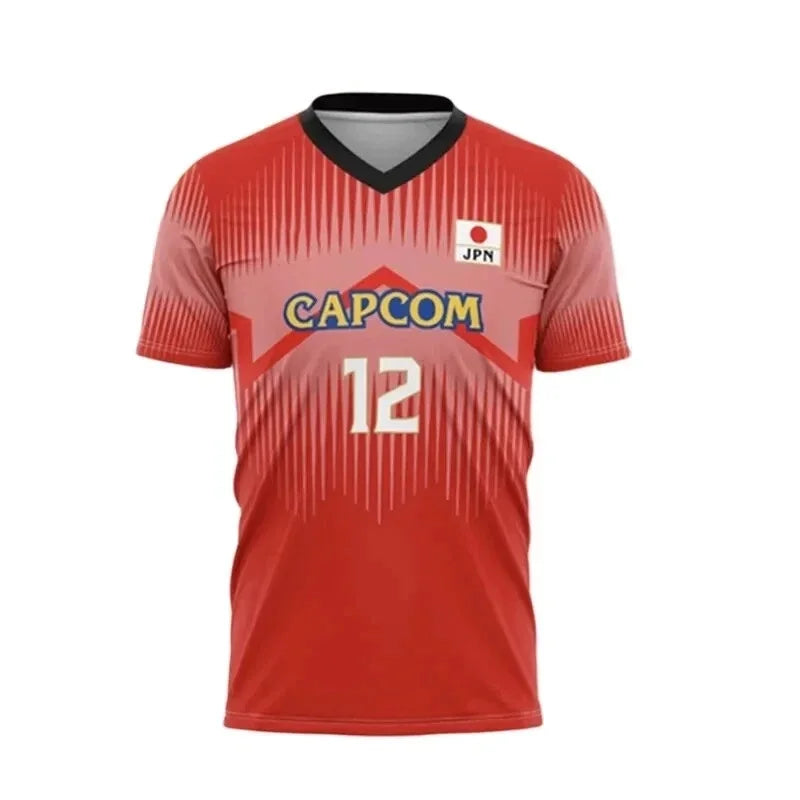Japan Number Twelve Volleyball Short Sleeve Jersey For Sports Outfits
