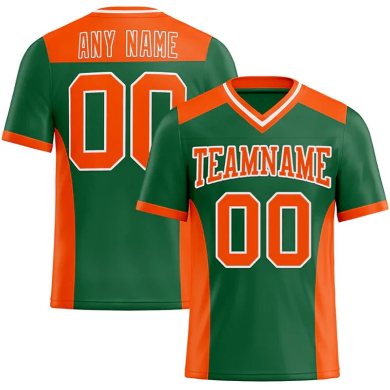 Number Print Football Short Sleeve Jersey For Sports Outfits