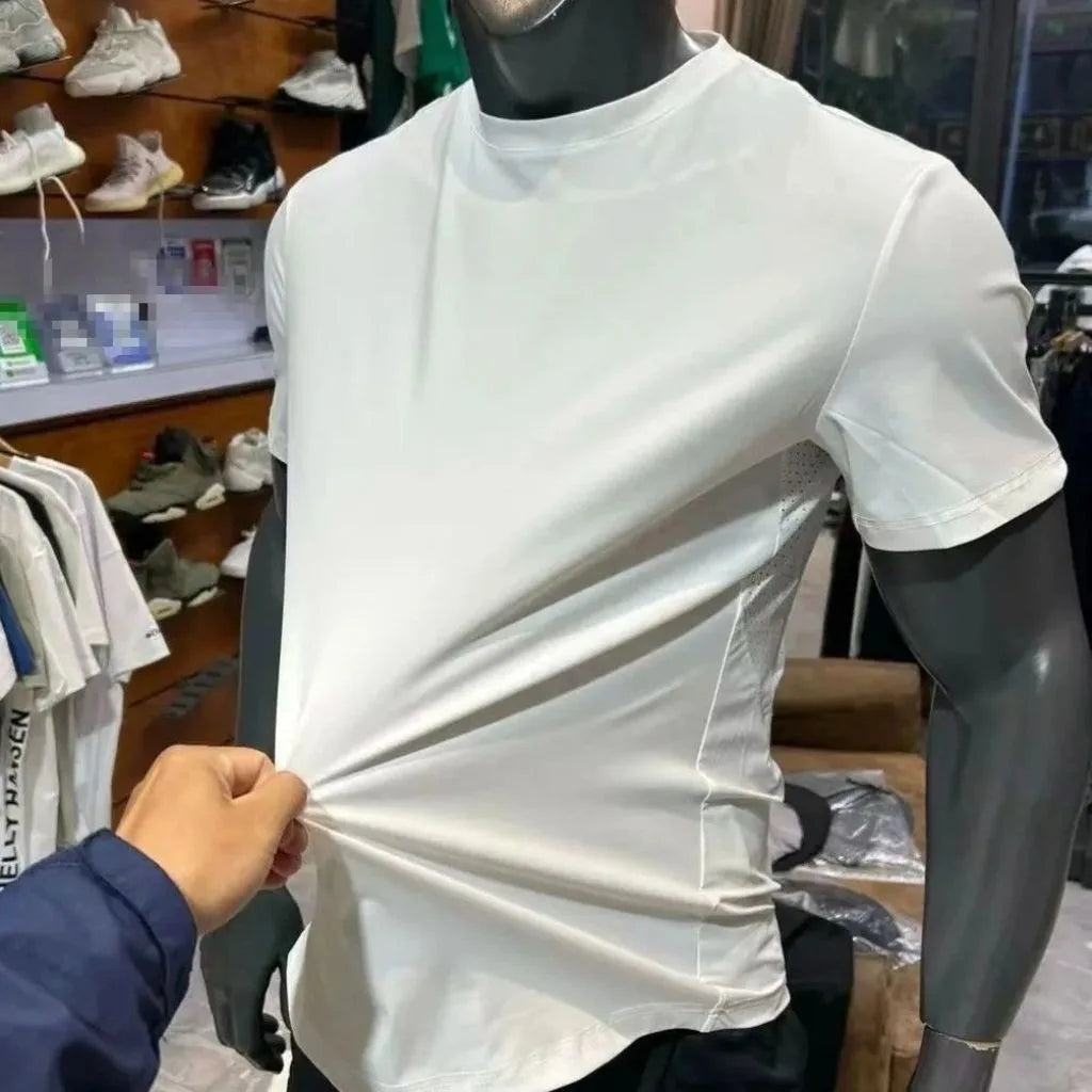 Solid Short Sleeve Collared Casual Polo Shirt with Button Placket