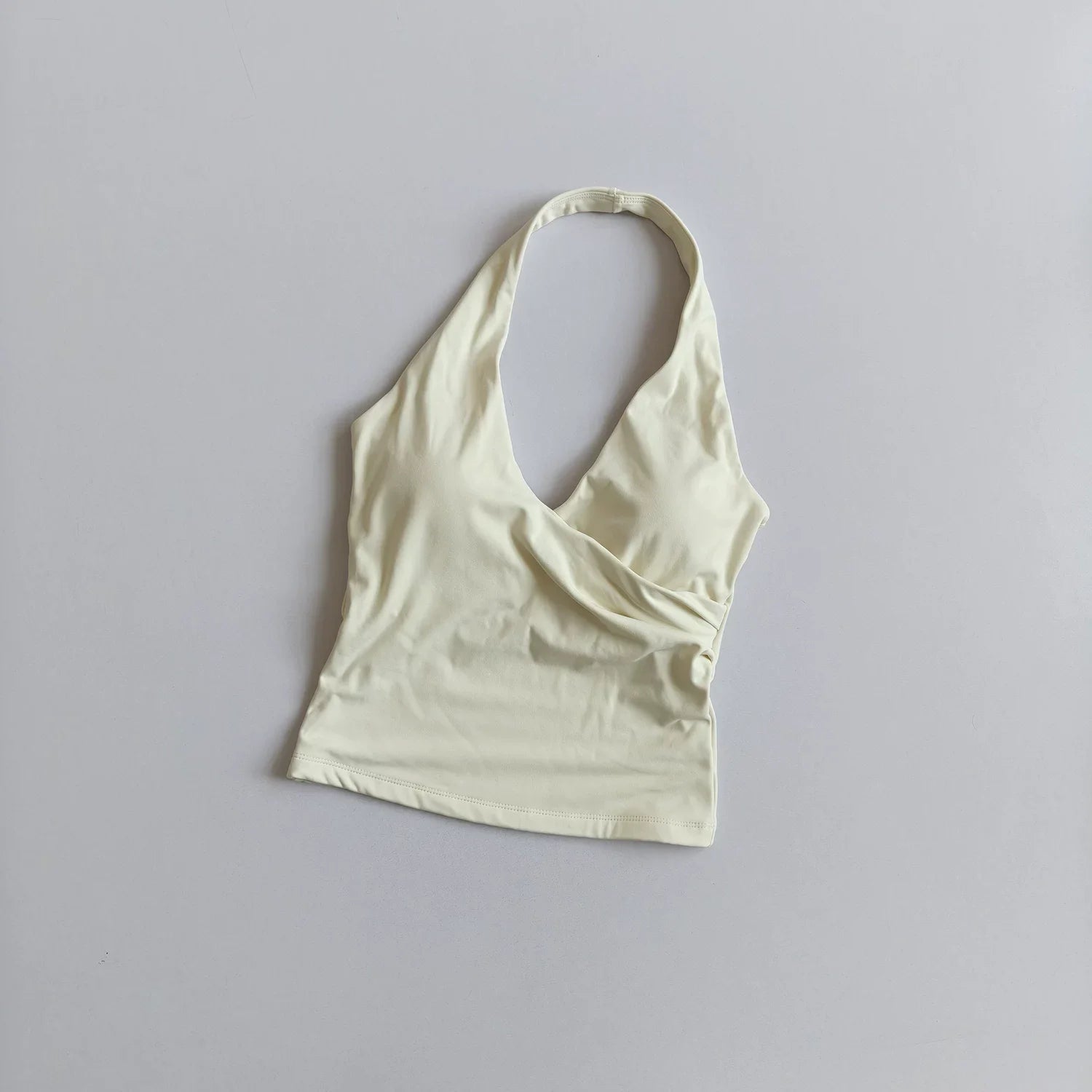 Women's Wrap Front Halter Neck Tank Top