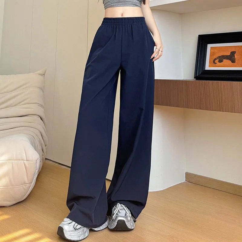 Women's High Waist Wide Leg Pants for Dance and Casual Activewear