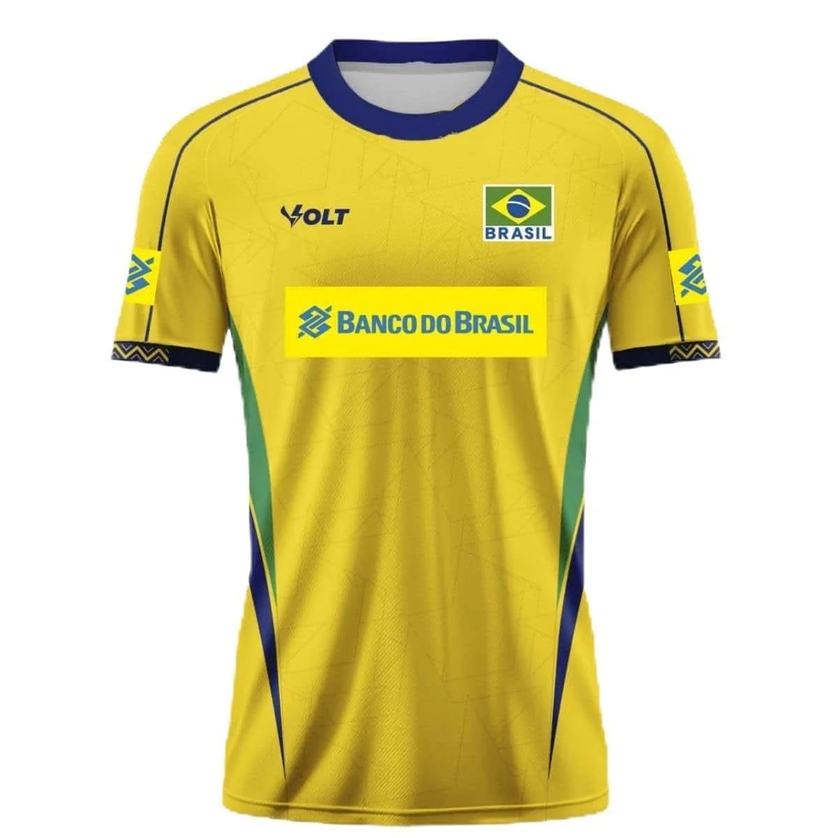 Brazil Volleyball Graphic Short Sleeve Jersey For Sports Outfits