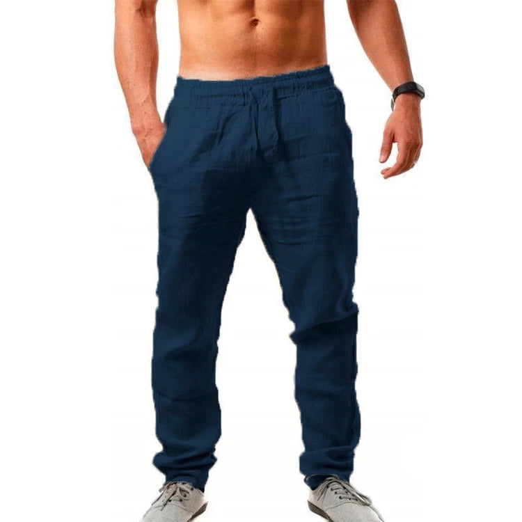 Men's Drawstring Waist Casual Pants For Everyday Wear