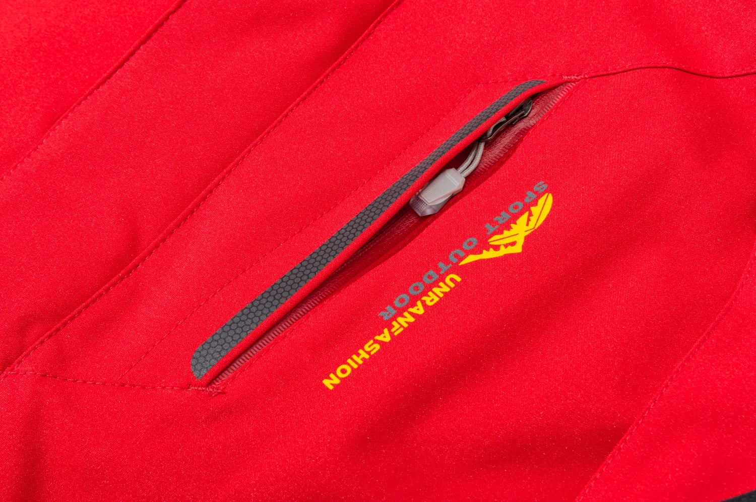 Men's Colour Block Hooded Zip Front Jacket