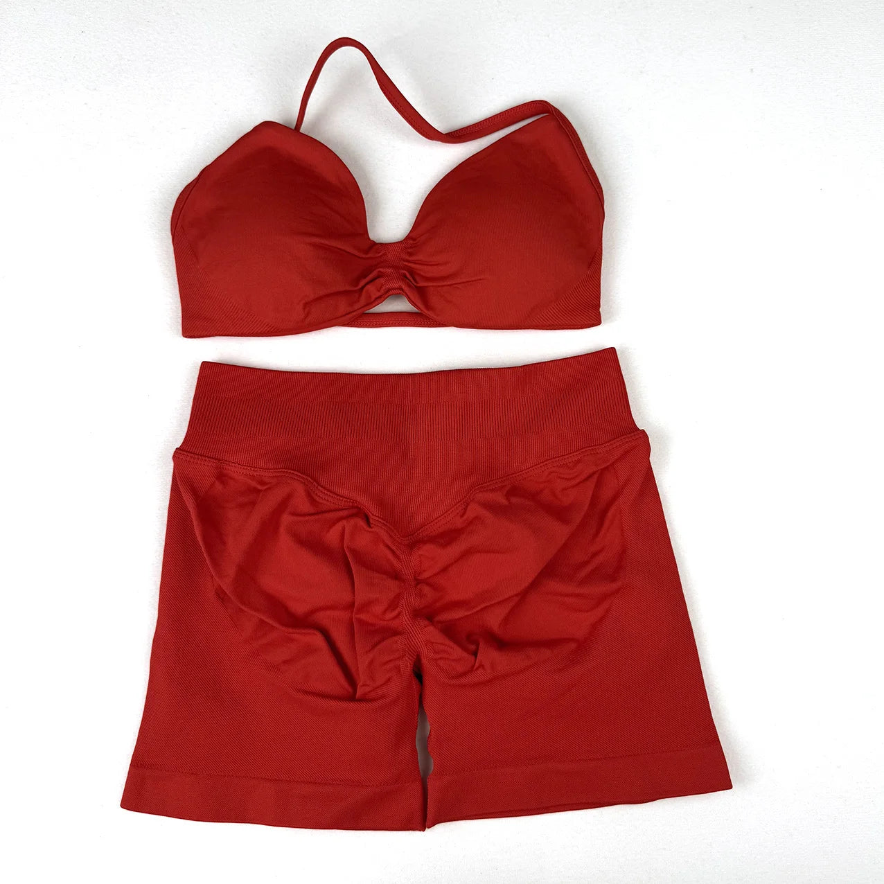Women's Halter Bra And Shorts Yoga Set For Workout Outfits