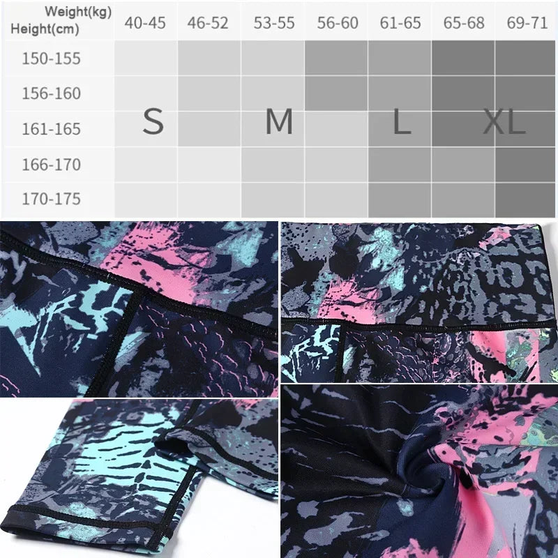 Women's Printed High-Waist Workout Leggings
