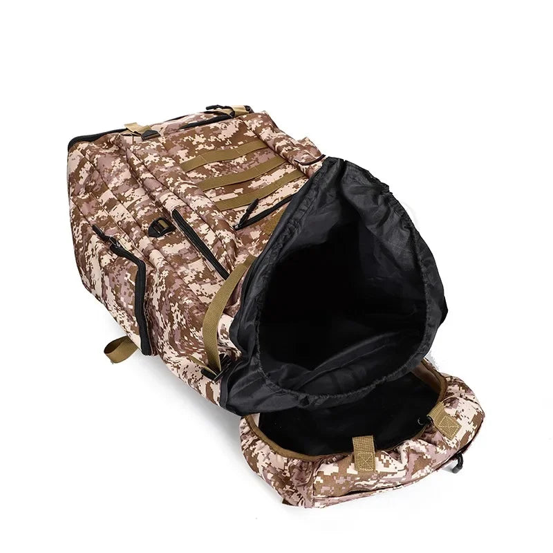 Large Outdoor Backpack with Webbing and Side Compression Straps