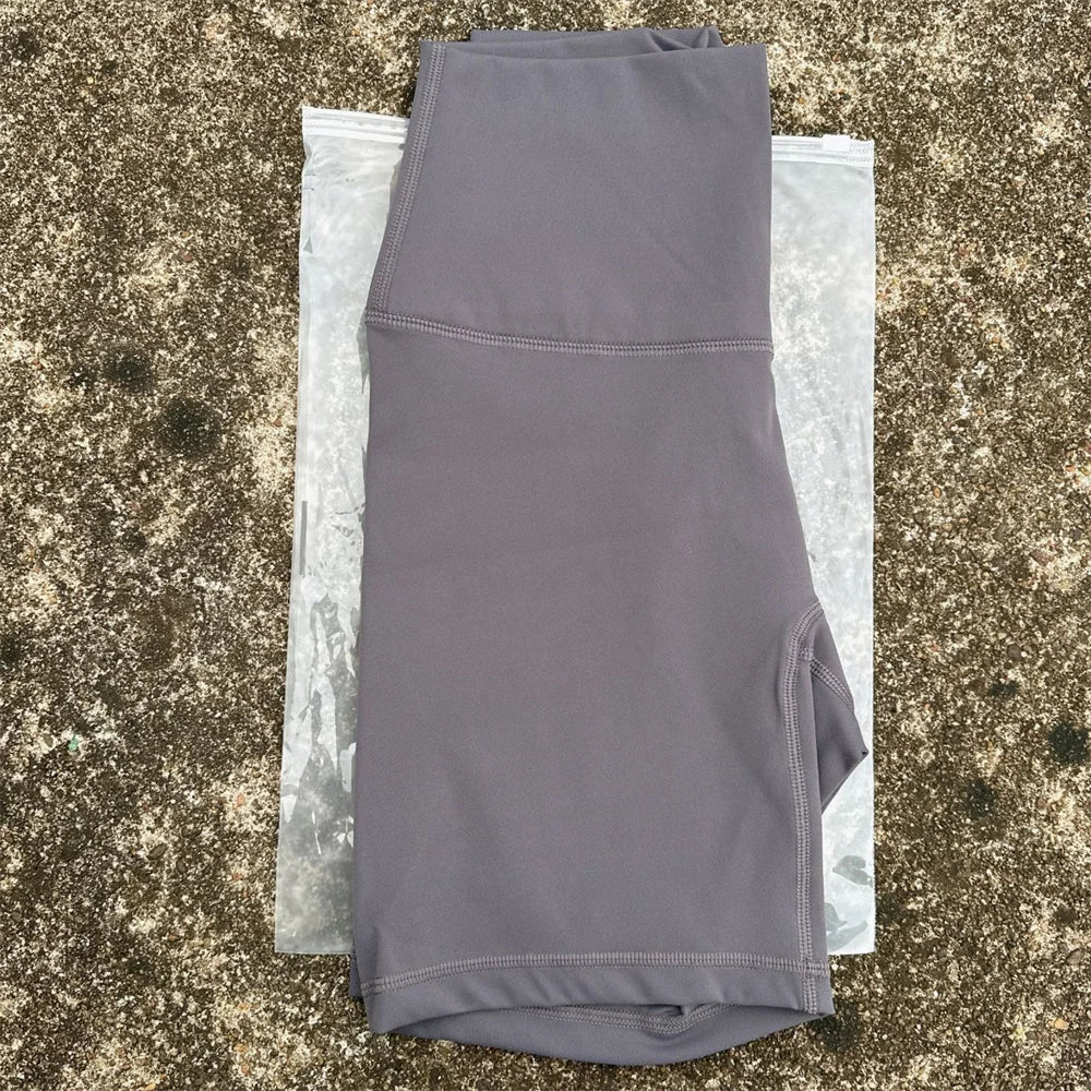 Women's High Waist Nylon Blend Biker Shorts for Yoga and Training