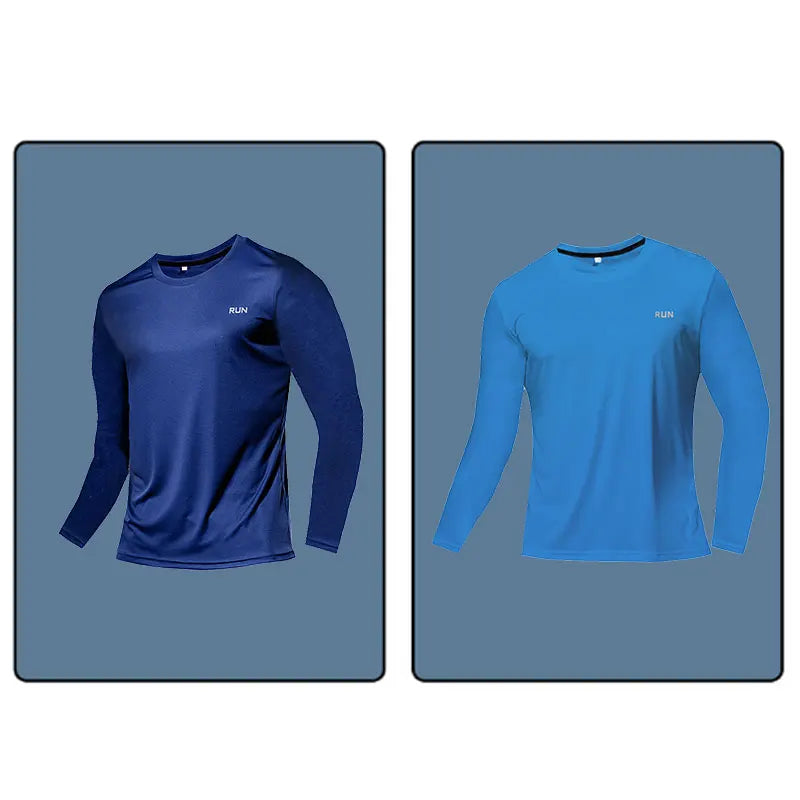 Men's Raglan Long Sleeve Crew Neck T-shirt For Workout Outfits