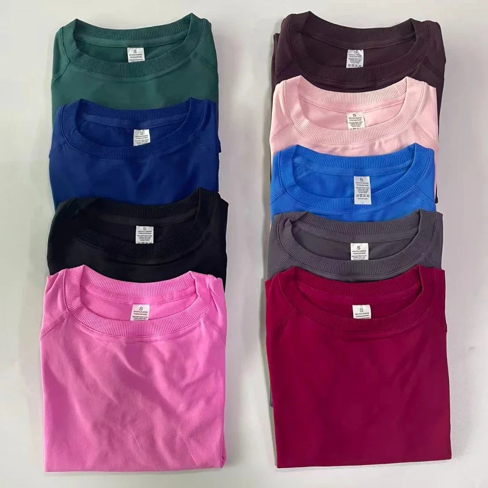 Women's Tee And Shorts Yoga Set For Workout Outfits