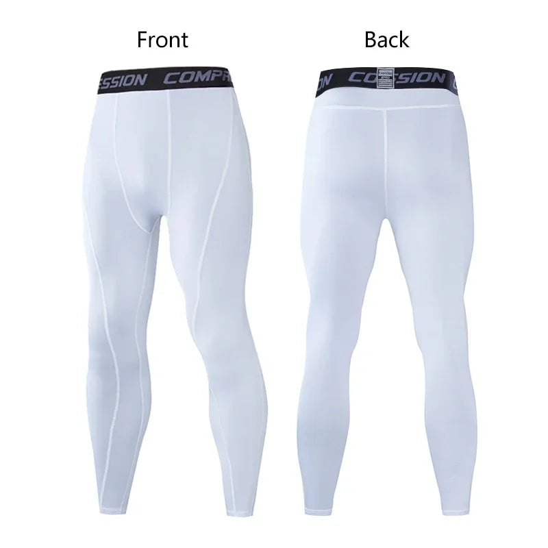 Men's Fitted Training Leggings for Gym and Running