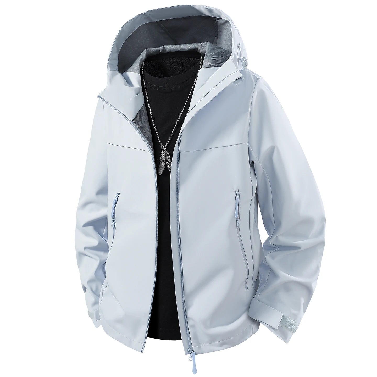 Unisex Waterproof Oil-Resistant Hiking Jacket for Outdoor Use