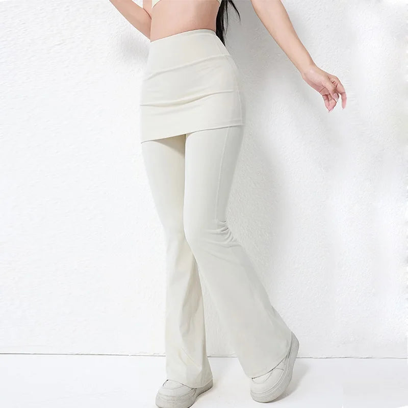 Women's Skirted Flared Workout Pants
