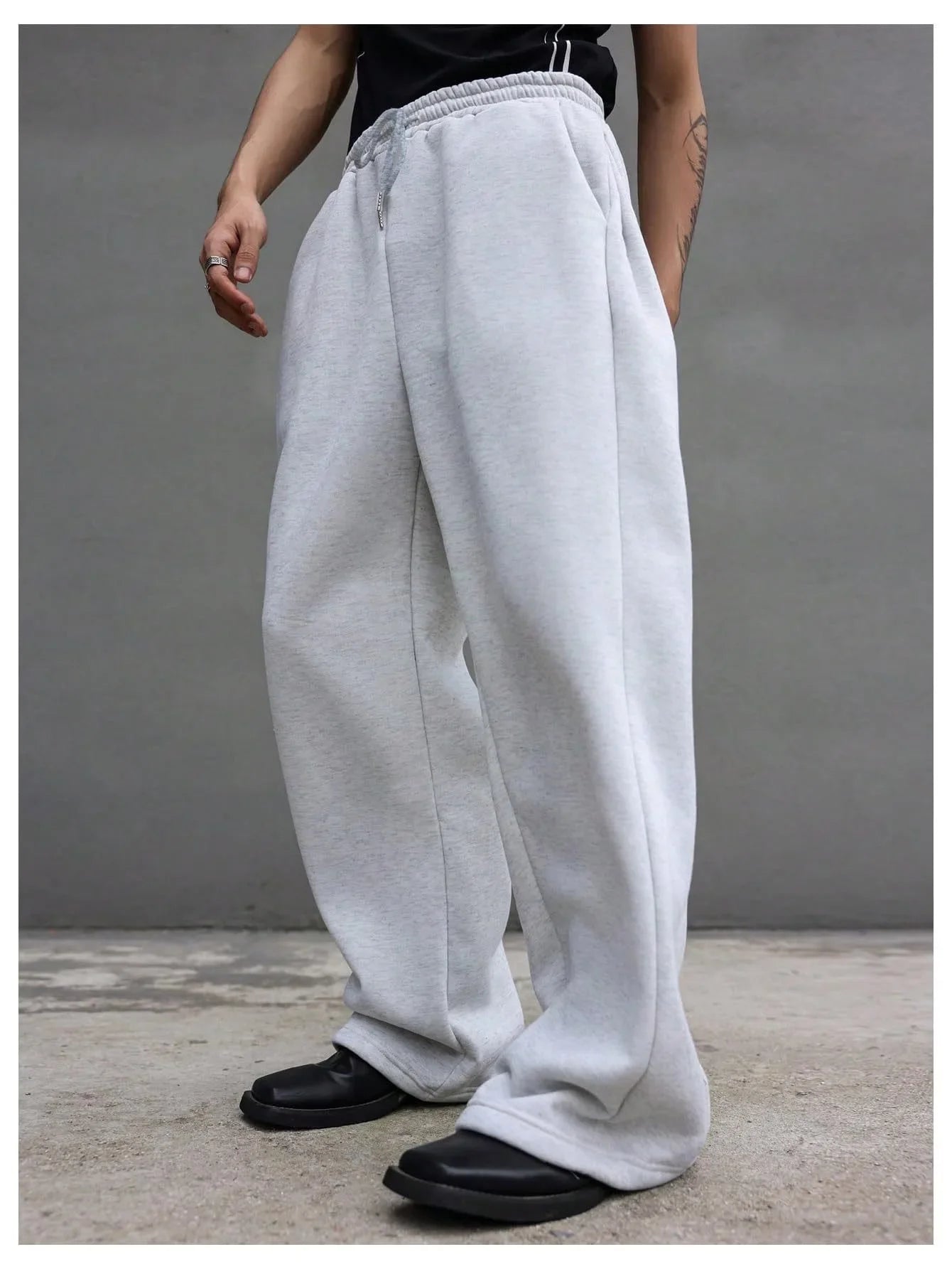 Full Length Loose Fit Casual Drawstring Running Jogger Pants