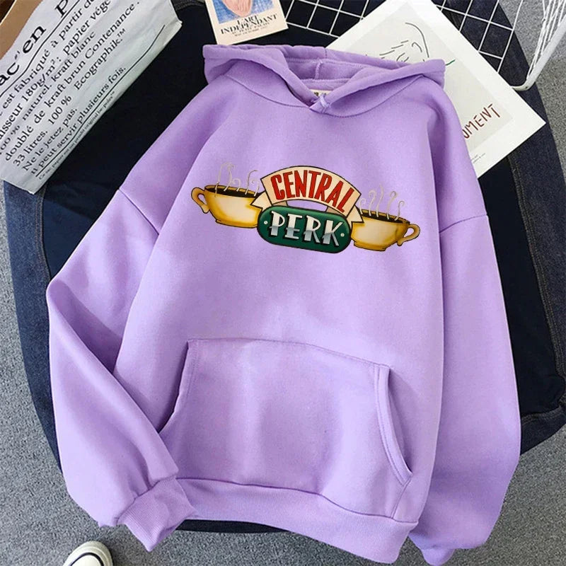 Letter Graphic Long Sleeve Pullover Casual Hoodie for Layering