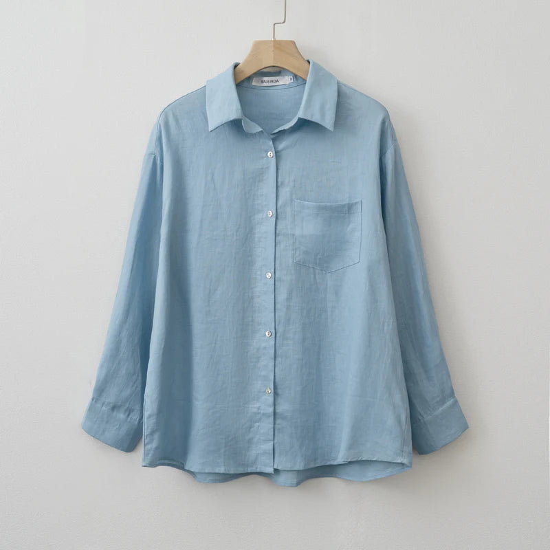 Women's Collared Long Sleeve Shirt
