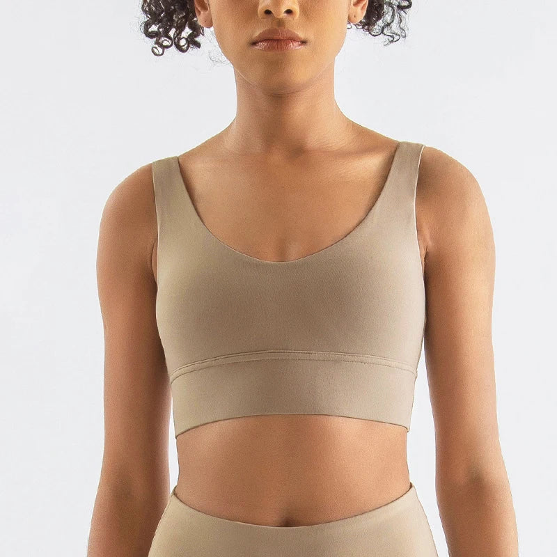 Women's Scoop Neck Racerback Sports Bra